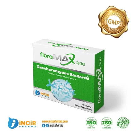 floraMAX Saccharomyces Boulardii Probiyotik Şase, probiyotik, incir farma, incir pharma,